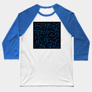 Blue Christmas Medley Baseball T-Shirt